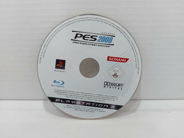 PES 2008 Pro Evolution Soccer - PS3 PLAYSTATION 3 *Disc Only*