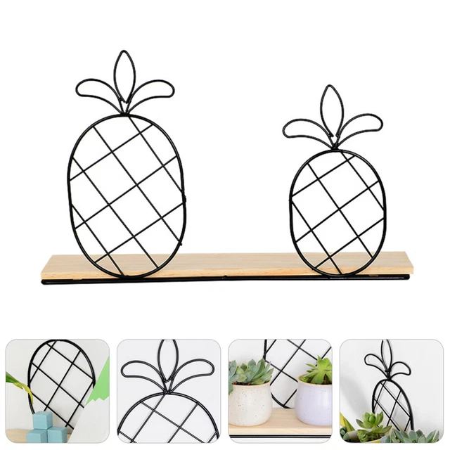 Woodsy Decor Frarmhouse Pineapple Wrought Iron Wall Hanging Decorate