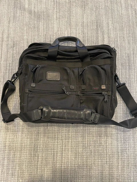 Tumi Alpha 3 Ballistic Nylon Expandable Organizer Laptop Briefcase 15" VGC