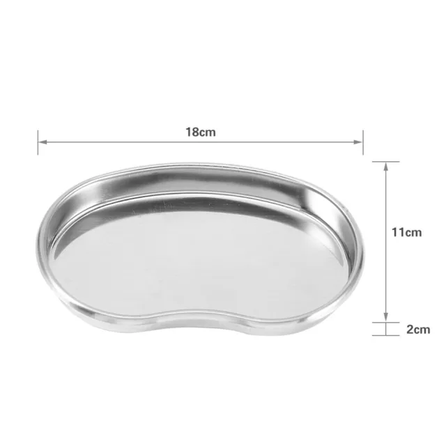 1pc Stainless Steel Kidney Shaped Curved Tray Medical Dental Surgical Use*GF0 2