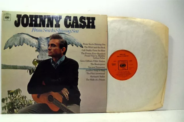 JOHNNY CASH from sea to shining sea (1st uk press) LP EX-/VG+, CBS 62972, vinyl,