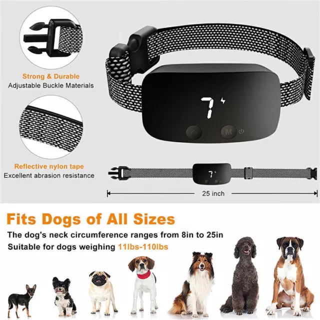 USB Anti Bell Halsband Hunde Erziehungshalsband Anti Bark für Hunde Collar Gerät