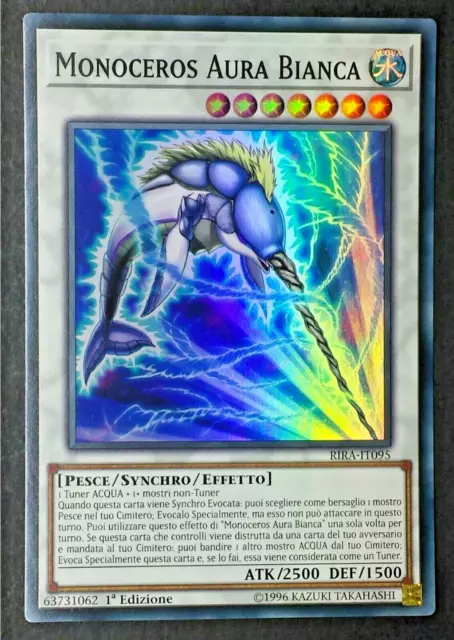 MONOCEROS AURA BIANCA  Super Rara in Italiano RIRA-IT095 YUGIOH