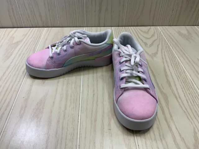 Puma Pastel PS Tennis Shoes, Little Girls 2C, Pink/Purple NEW MSRP $50