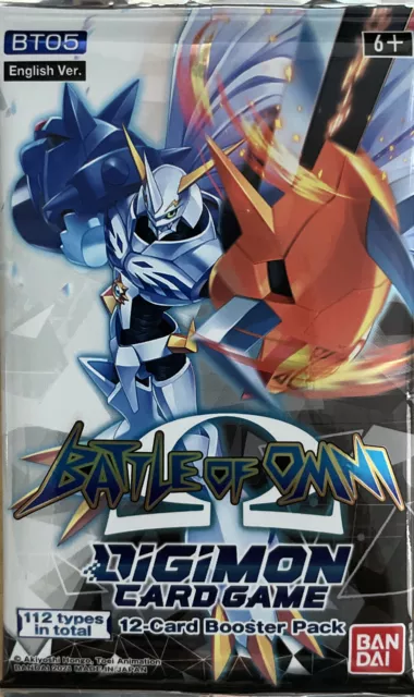 Digimon Card Game - Battle of Omni 12-card Booster Pack Englisch (NEU&OVP)