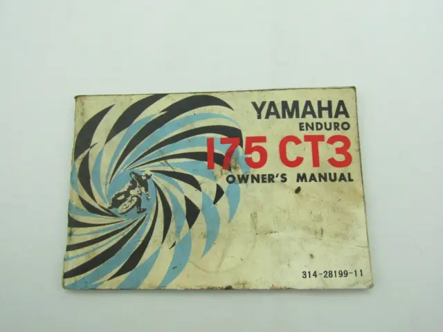 VINTAGE Yamaha Enduro 175 CT3 Owners Manual 314-28199-11 Rider Racing Japan