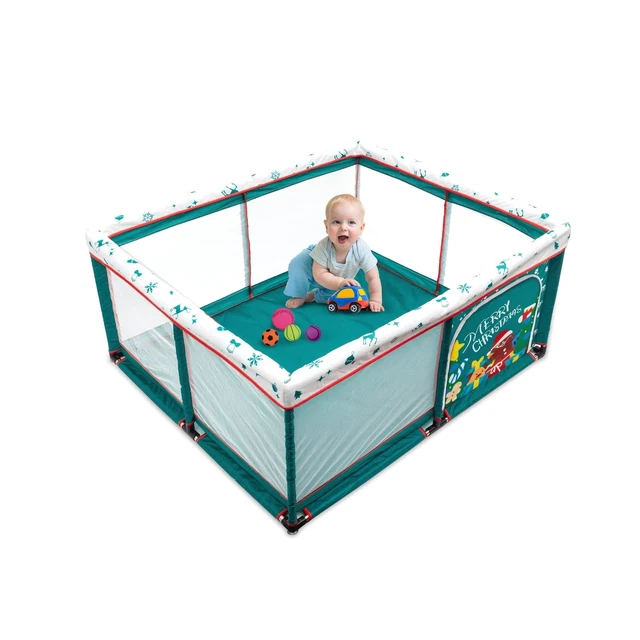 Jomifin Baby Play Fence Large Area Playard Activity Center with Anti-Slip Bas...