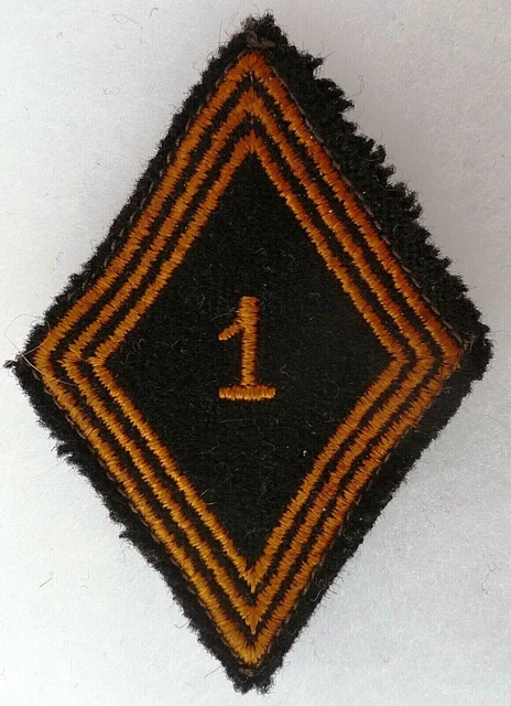 Insigne Armée Française 1945 - Patch Losange Tissu Original Usé - France 3