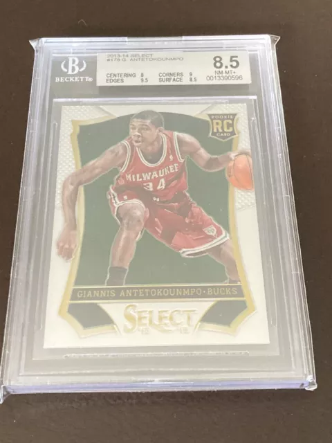 2013-14 Panini Select Giannis Antetokounmpo Rookie RC #178 BGS 8.5 PSA