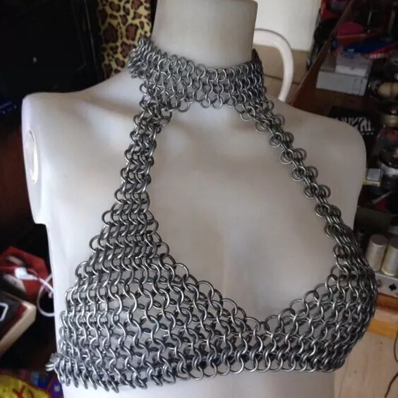 Aluminium Chainmail Butted Top / Bra For Women's Fashion purpose | 100%Handmade