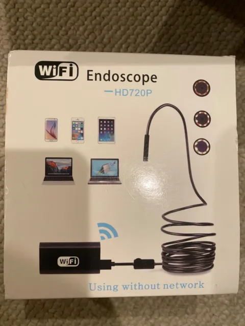 EZfull WiFi Inspection Camera Wireless Endoscope 2.0 MP 720P HD Borescope Snake