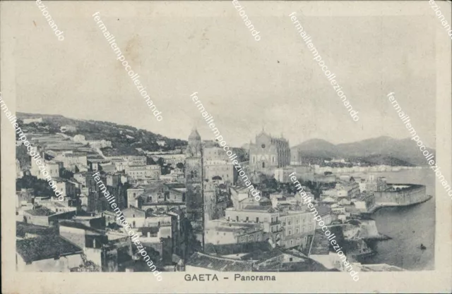 cg626 cartolina gaeta panorama provincia di latina lazio