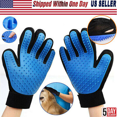 Pet Grooming Cleaning Gloves Brush Comb Dog Cat Hair Remover Removal Care Bath