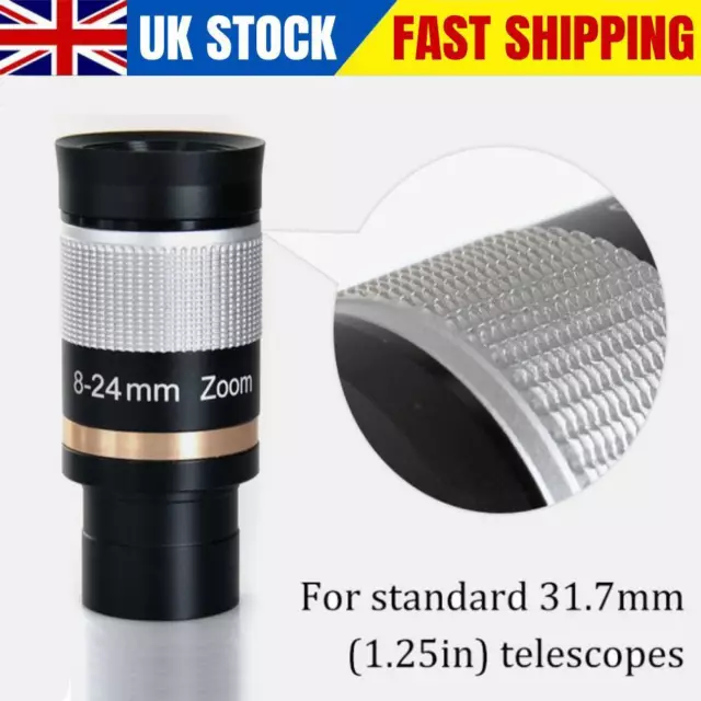 Datyson 8-24mm Adjustable Zoom Telescope Eyepiece 1.25" Multi Coated Optic Lens