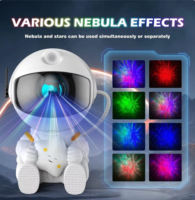 ASTRONAUT STAR PROJECTOR Galaxy Night Light Space Projector Led Lamp