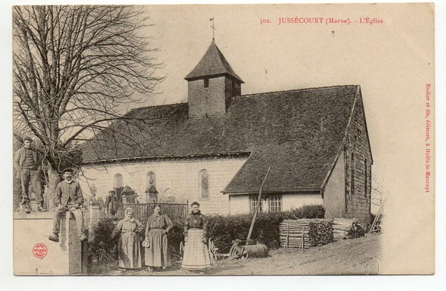 JUSSECOURT - Marne - CPA 51 - l' Eglise