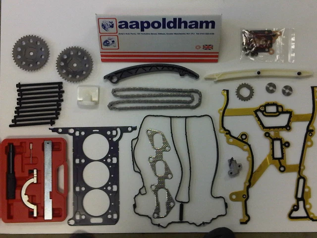 Head Gasket Set+Bolts+Timing Chain Kit for Agila Corsa C D 1.0 12v