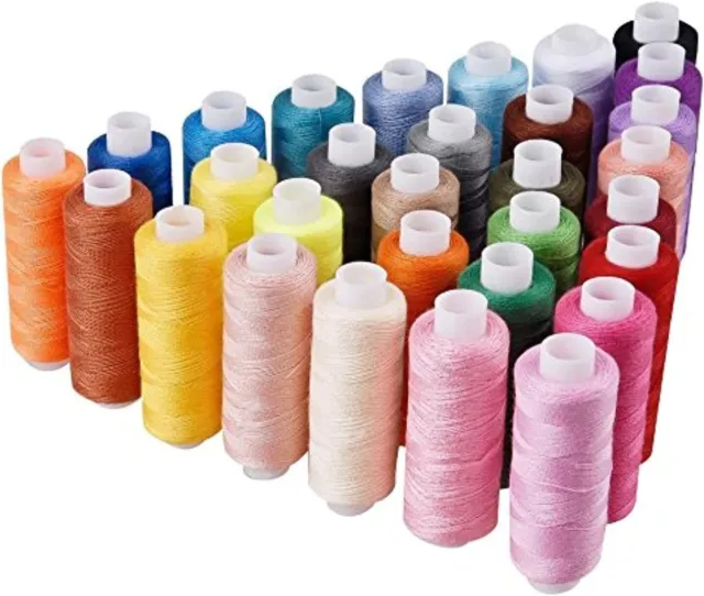 Sewing Thread BOX 100% Polyester Machine and Hand Use 500 Yards (475m) Per Spool
