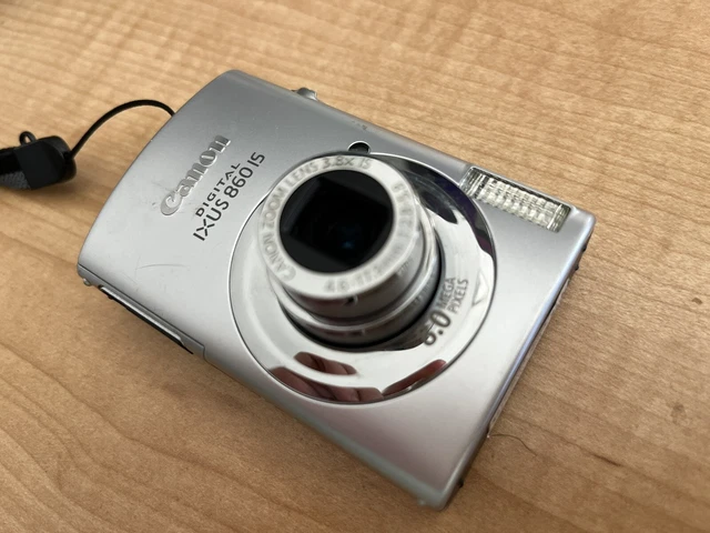 Canon PowerShot Digital IXUS 860 IS / ELPH SD870 IS 8.0MP - Silver - WORKS!!! 📸