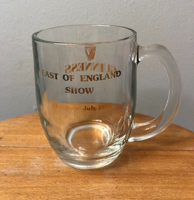 Guinness Half Pint Tankard Glass East Of England Show 21-23 July 1981 478 Crown