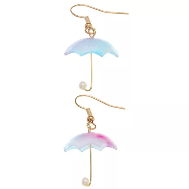 Plastic Umbrella Earrings Miss Girls Creative Female Decors