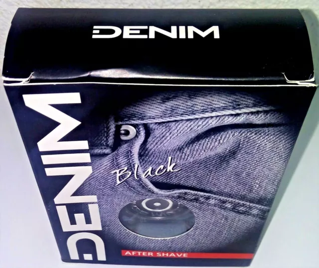 Denim Black After Shave Men 100Ml / 3.4 Fl. Oz New With Box (Us)