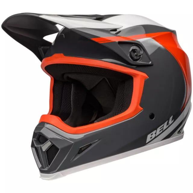 2024 Bell Mx9 Mips Helmet Dart Charcoal Orange Motocross New Mx Off Road Ec2206