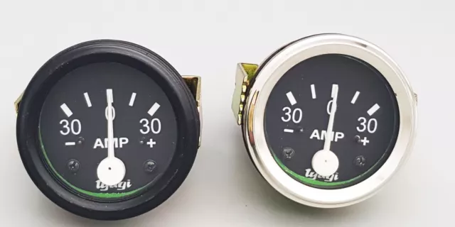 2" (52mm) Ammeter 30-0-30 Amp Meter 12 Volt Car Boat Truck ATV Amp Meter