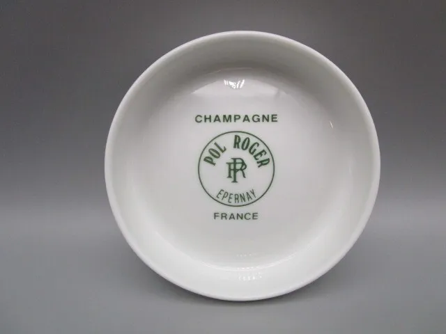 Cendrier publicitaire ancien champagne "POL ROGER" porcelaine limoges