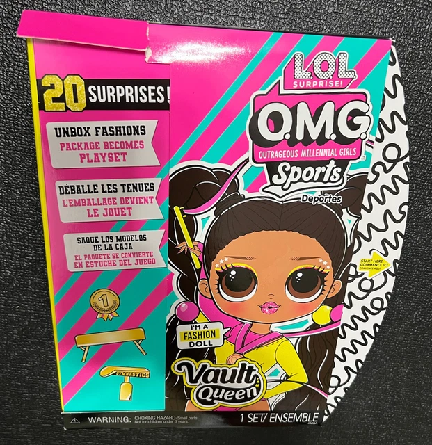 LOL SURPRISE OMG Sports Vault Queen Artistic Gymnastics NEW in