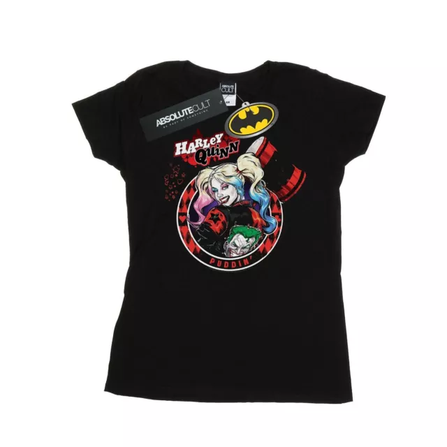 DC Comics - Camiseta Harley Quinn Joker Patch de Algodón para Mujer