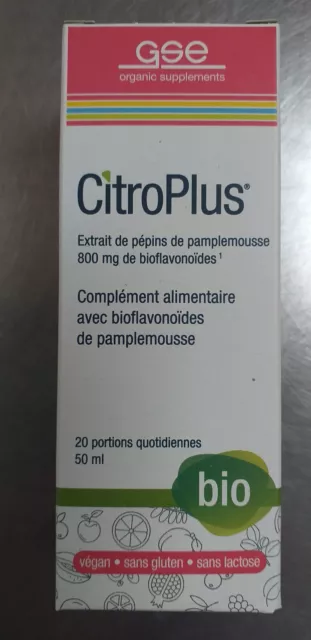 Extrait Pépins Pamplemousse BIO / Organic Grapefruit Extract, 50ml - CITROPLUS