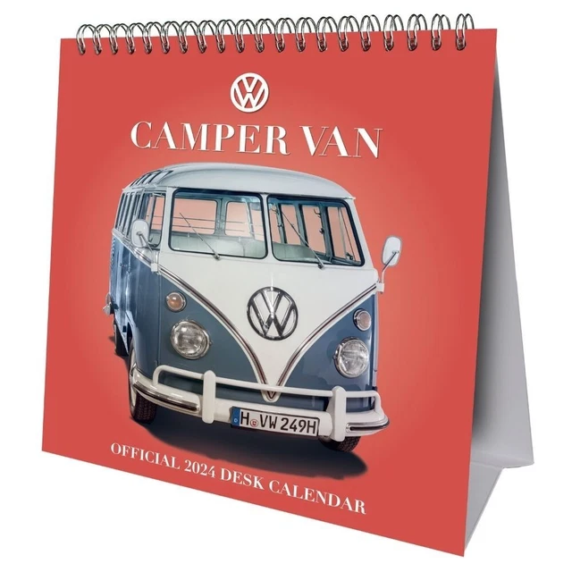 CALENDARIO SCRIVANIA 2025, VW Volkswagen Campervan Desk Camerello
