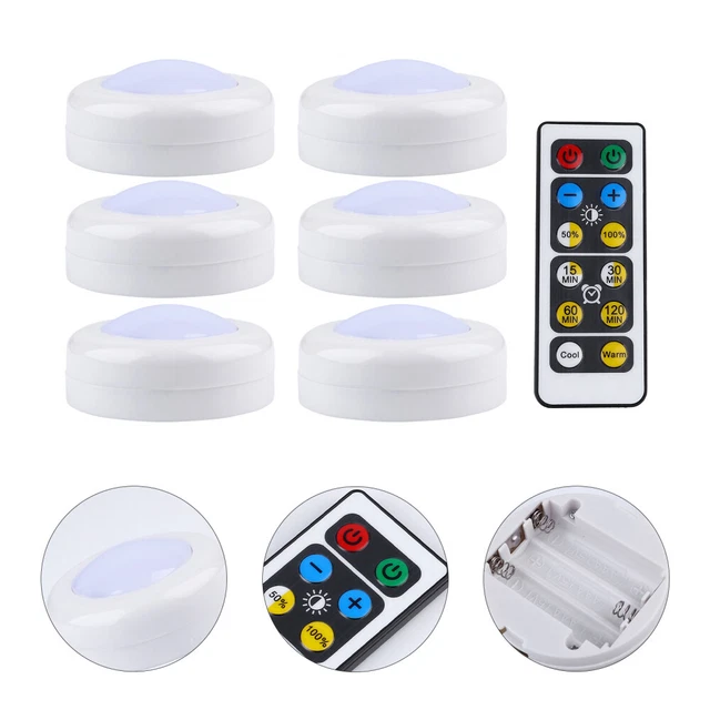 BATTERY POWERED PUCK Lights under Lighting Wireless for Closet