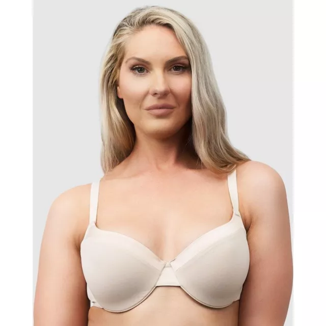 NATURANA SATIN UNDERWIRED Bra Lace Non Padded Full Cup Everyday Bras 87543  $27.68 - PicClick