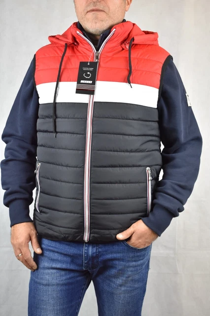 Piumino Smanicato Uomo Giubbotto Senza Maniche Gilet Giubbino Imbottito Slim Fit 8