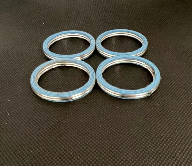 46mm OD Fibre Exhaust Gaskets Set of 4 For Kawasaki ZX6R ZX 600 R 1995 - 1999