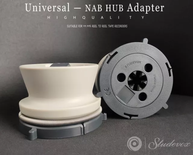🍁2X UNIVERSAL NAB HUB Adapter for STUDER Revox Sony TEAC etc
