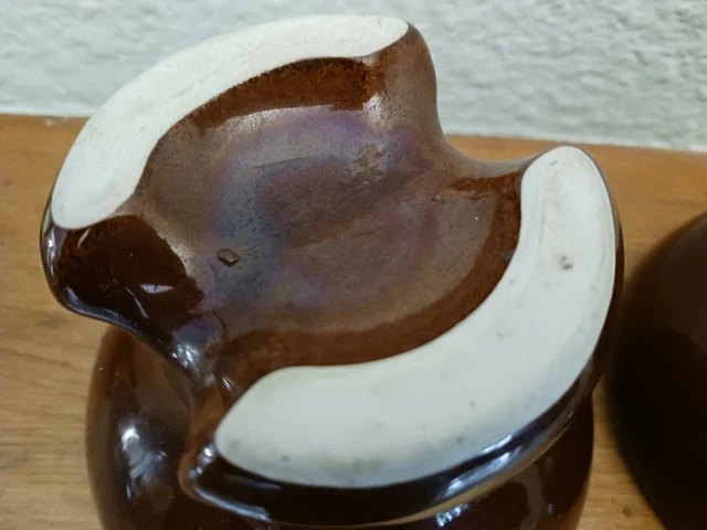 Vintage Pinco 63 Brown Ceramic Insulator, Candle holder, Paperweight 3