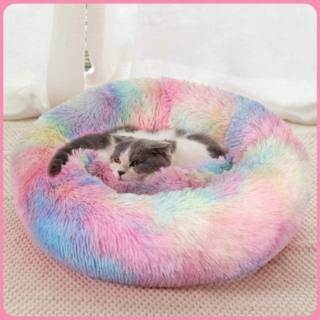 Donut Dog Bed - Round Calming Plush Dog Beds for Small Medium Large Dogs & Cats 3