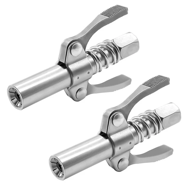 2 StüCk Doppelgriff-Schmiernippel-Koppler Doppelgriff-Schnellverschluss-Fre T7N3