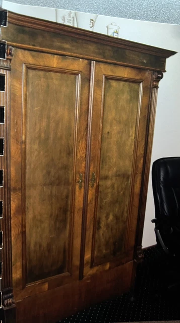 Antique Walnut Wardrobe Circa 1870