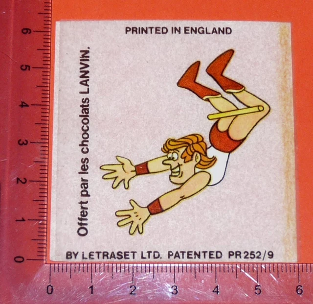 1977 Lanvin Chocolate Decal Decal For Circorama Circus Letterset
