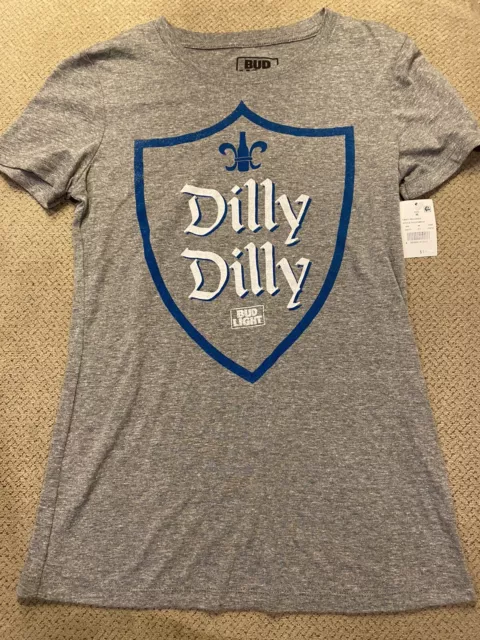 BUD LIGHT DILLY DILLY OFFICIALLY LICENSED T-SHIRT WOMENS Medium New