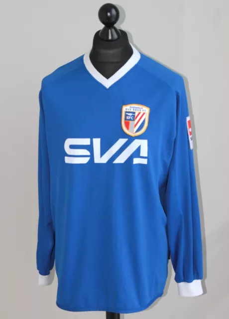 Vintage Shanghai Shenhua China home long sleeves football shirt Size L/XL