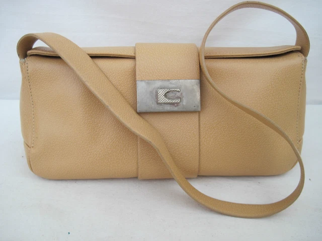 Sac à Main Bandoulière FOSSIL En Cuir Authentique - Vintage - Noir/Brun Très Foncé - Occasion