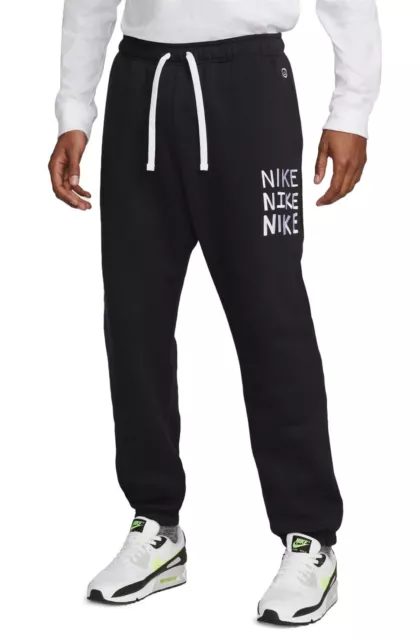 New Nike Tech Fleece Black Tapered Sportswear Jogger Pants Mens Size Small