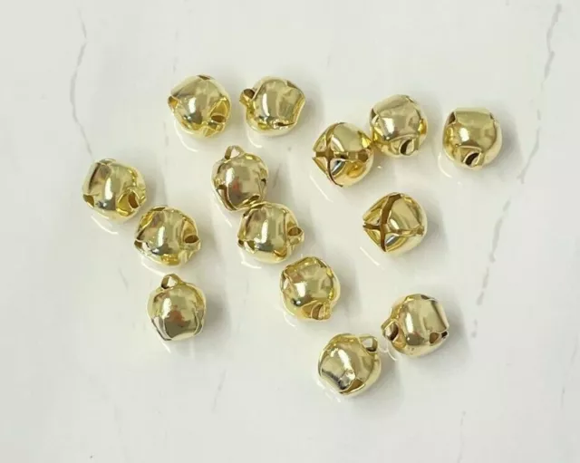 Gold Jingle Bells 6, 10, 12, 15 and 20mm  Perfect For Christmas & Festive Crafts