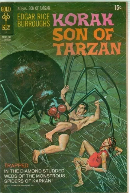 Korak Son of Tarzan #39 and #44  Gold Key Comics 1971