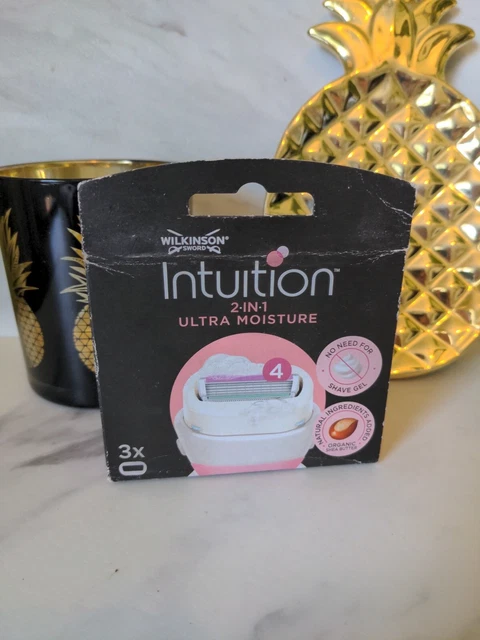 Wilkinson Intuition 2 in 1 Ultra Feuchtigkeit Ersatz Rasierklingen x3 - NEU